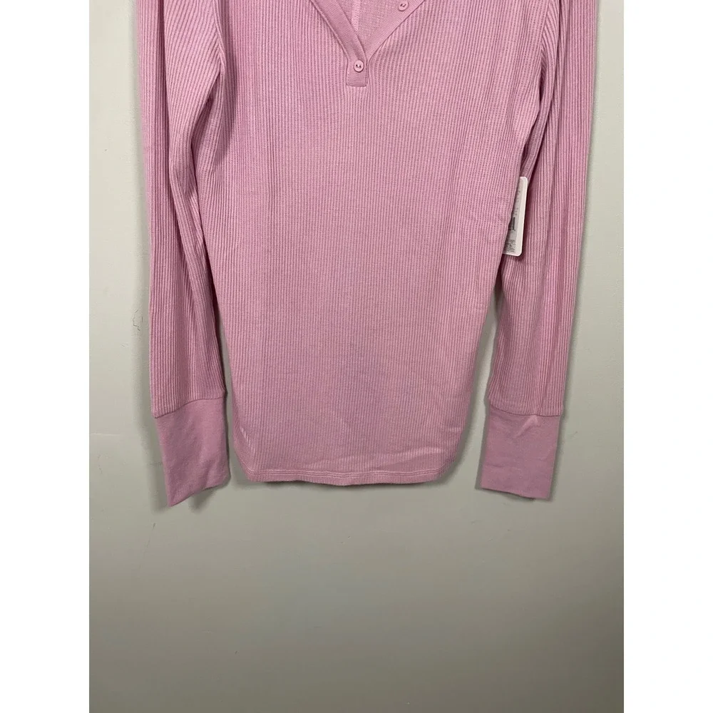 NWT P.J.‎ Salvage Textured Essential Long Sleeve Top in Lilac Rose Size Large